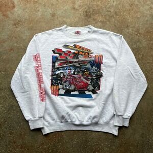 Vintage 1996 Super Dirt Week 25th Anniversary Racing Sweatshirt XL Syracuse NY